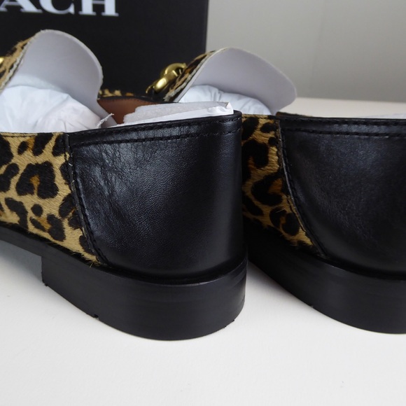 Coach Leopard Print Calf Leather Putnam Loafer NIB - Picture 6 of 8